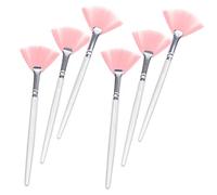 FOMIYES Juego De 6 Brochas De Maquillaje Facial Para Rubor Base Y Pelo De Nailon Cómodas De Usar Para Mujeres.