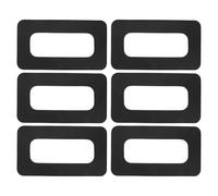 FOMIYES Juego de 6 Parches para Timón Trasero de PVC Negro para Tabla de Surf y Paddleboard Conector de Caja de Aleta de 9 Pulgadas Accesorios de Reemplazo para Reparación y Mejora de