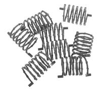 FOMIYES Juego de 8 Piezas de Barreras Militares de Alambre Gris Oscuro, Resortes Grandes Elásticos para Construcción DIY, Accesorios para Figuras de Acción y Decoración de Escenas