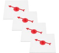 FOMIYES Juego de Matemáticas Transparente con Flecha Giratoria, 4 Piezas, Color Rojo, Juego de Enseñanza y Fiesta, Plato Giratorio de Plástico para Uso en Aula y Hogar