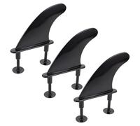 FOMIYES Juego de Quillas para Tabla de Surf, Aleta Trasera de TPU Desmontable Negra, Divisor de Agua para Kayak y Paddle Surf, Accesorio Resistente para Deportes Acuáticos
