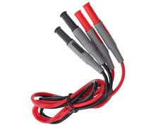 FOMIYES Kit de 2 Cables de Prueba Flexibles para Multímetro Eléctrico Conector Recto de Dos Colores Sonda de Prueba para Medición y Diagnóstico Profesional de Circuitos Eléctricos