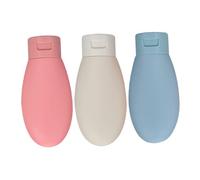 FOMIYES Kit de 3 Botellas de Plástico Portátil Prueba de Fugas de 60ml para Dispensador de Loción y Champú en Viajes