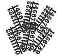 FOMIYES Kit de 6 Juegos de Números Arábigos para Reloj de Pared Piezas para Fabricación y Reparación DIY Números Negros de 2 CM Accesorios Prácticos para Relojes Digitales y