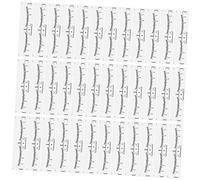 FOMIYES Kit De Plantillas Para Cejas 100 Unidades Tamaño Estándar Regla Desechable Para Microblading Mujeres Artistas De Tatuajes Maquillaje Profesional