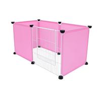 FOMIYES Kit de Valla de Seguridad para Mascotas 6 Piezas Casa para Hámster Valla Protectora para Gatos Jaula de Resina Recinto para Mascotas Puerta Interior Y Exterior Portátil Liviana de 35 X 35
