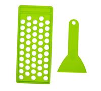 FOMIYES Kit para Hacer Bálsamo Labial con Molde de de Cavidades Bandeja de y Espátula Envases Reutilizables para Bálsamos y Brillo de Labios DIY Color Verde para Manualidades Cosméticas