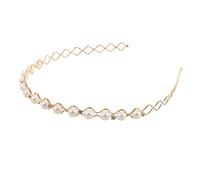 FOMIYES La Tierna Perla Perla Y La Diadema De Imitación De Imitación Para Chicas Accesorio Para El Cabello Para Bodas Fiestas Y Ropa Diaria