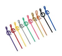 FOMIYES Lápices de Música para 10 Piezas con Forma de Clave de Sol, Lápices Creativos de Plástico Liviano, Ideales para Dibujo, Escritura y Uso Escolar en Aula y Regreso a Clases