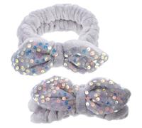 FOMIYES Lazo para El Cabello 2 Unidades Bandas para El Cabello con Lazo Lazos de Encaje Bandas Elásticas para El Cabello Lazos Coletero para El Cabello Toallas