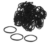 FOMIYES Lazos Elásticos para Telar 96 Piezas Negro Cordón Elástico para Manualidades Bucles para Tejer Agarraderas Recambio para Proyectos DIY y Decoraciones Escolares Familiares
