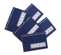 FOMIYES Libretas Vintage de Kung Fu 5 Unidades Cuadernos de Papel Kraft con Encuadernación Tradicional de Hilo Tapa Dura y Hojas Blancas para Oficina Escuela y Planificación Creativa