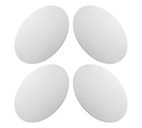 FOMIYES Lienzos Redondos para Pintar 40 Cm, 4 Piezas, Lienzo Estirado de Algodón para Pintura al Óleo y Acrílico, Ideales para Principiantes y Estudio Artístico en Casa