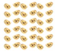 FOMIYES Lingote de Riqueza de Aleación Maciza Dorada 1 Cm, Mini Adorno Chino Suerte para Decoración de Escritorio, Set de 100 Piezas, Amuleto Propicio para Hogar y Oficina