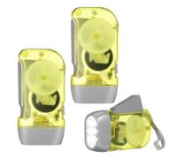 FOMIYES Linterna de Cuerda Manual 3 LED, Linterna Recargable para Actividades al Aire Libre y Supervivencia, Diseño Compacto y Liviano Color Aleatorio