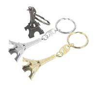 FOMIYES Llavero Torre Eiffel 3 Piezas Colgantes para Bolsos en Metal Dorado, Plateado y Bronce Antiguo, Accesorios Decorativos para Fiesta, Souvenir y Obsequio Original