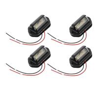 FOMIYES Luces LED para Matrícula de Camión 12-24v 6 Led, Lámparas Laterales Resistentes para Coche y Remolque, Kit 4 Piezas, Luz de Advertencia Lateral para Señalización y Seguridad
