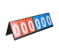 FOMIYES Marcador de Puntuación Manual de 6 Dígitos para Competición | Plegable, Números Claros, sin Alimentación Eléctrica, para Baloncesto y Esgrima, Uso Junto a Cancha