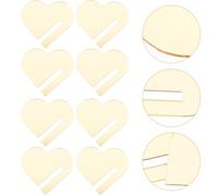 FOMIYES Marcadores Acrílicos para Vasos de Vino Forma de Corazón Dorado, Reutilizables y Transparentes, 30 Piezas para Fiesta, Boda y Decoración de Bebidas en Cenas