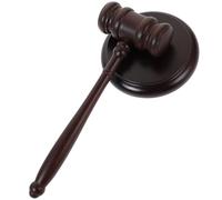 FOMIYES Martillo de Juez de Plástico Multifuncional Pequeño con Base para Disfraz Infantil Herramienta de Sentencia Judicial Portátil para Juegos de Rol y Actividades Escolares