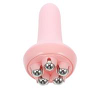 FOMIYES Masajeador Manual de Percusión Rodillos de Acero Inoxidable y Pp para Aliviar Dolores Musculares en Piernas y Abdomen en Casa U Oficina