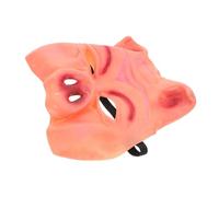 FOMIYES Máscara de Cerdo Realista de Látex para Halloween Divertida y Aterradora Máscara Animal de Media Cara para Adultos Reutilizable y Portátil para Fiestas y Cosplay