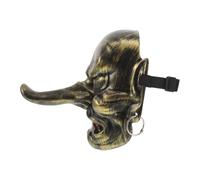 FOMIYES Máscara Estilo Retro y Estética Misteriosa de Tengu Dorada Japonesa de Plástico Ligera y Decorativa para Producciones Teatrales y Coleccionistas