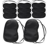 FOMIYES Máscara Para Ojos Para Dormir 24 Piezas, Venda Para Dormir Transpirable, Elástica y Cómoda, Color Negro, Uso Para Viajes y Descanso, Antifaz Nocturno Para Mujeres y Hombres