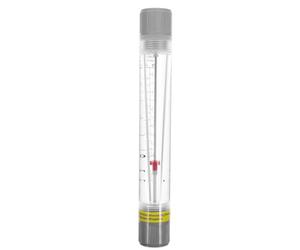 FOMIYES Medidor de flujo de agua con escala en GPM y LPM, medidor de flujo en línea de área variable para sistemas de inversa, equipos de filtración y análisis químicos, 0,05-0,5 GPM.