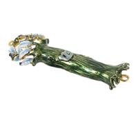 FOMIYES Mezuzá de Bendición para Puerta Judaica Metálica con Escritura Sagrada, Decoración de Pergamino para Janucá, Adorno Protector del Hogar para Poste de Puerta, Estilo Clásico