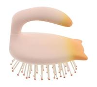 FOMIYES Mini Cepillo Desenredante Cojín Masajeador de Cuero Cabelludo Portátil de Plástico Antiestático Compacto y Suave para Cabello Fino y Rizado Adecuado para Viaje y Cuidado Diario