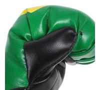 FOMIYES Mini Colgante de Llavero Guantes de Boxeo Bandera de Brasil, Par Pequeño de Guantes Decorativos para Coche y Fiesta, Accesorio Deportivo para Fans del Boxeo