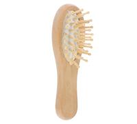 FOMIYES Mini Peine de Madera Peine Desenredante Portátil Masajeador de Cabelludo Cuidado del Cabello para Viajar