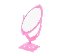 FOMIYES Miniatura Espejo de Mesa Decorativo Pequeño Portátil para Maquillaje con Reflejo Nítido Accesorio Ligero para Tocador de Muñecas y Viaje