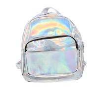 FOMIYES Mochila Brillante De Unicornio Mochila De Dibujos Animados Para Niñas Informal De Moda Para Viajes Antirrobo Plateada
