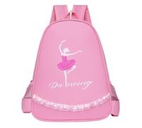 FOMIYES Mochila de Almacenamiento de Baile Mochilas Escolares para niñas Mochila para Chicas Mochila para niñas pequeñas Mochilas Infantiles para niñas poliéster Rosa