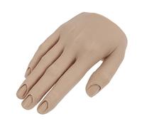 FOMIYES Modelo de Mano para Manicura de Silicona Flexible Diseño Realista para Entrenamiento de Uñas para Prácticas de Manicura Salones o Hogares Mano Falsa para Aprendizaje de Técnicas