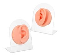 FOMIYES Modelo De Oreja Artificial Modelo De Oreja Para Práctica De Piercing Pink
