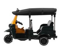 FOMIYES Modelo de Triciclo Metálico Vintage Tamaño Pequeño Verde Oscuro, Decoración Retro para Salón y Escritorio, Adorno Clásico Decorativo Hogar, Figura Coleccionable de Metal