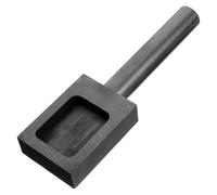 FOMIYES Molde de Grafito para Fundición de Metal 280 G, Herramienta para Fundir Oro y Plata, Molde Reutilizable para Lingotes, Adecuado para Artesanía y Joyería de Fundición