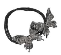 FOMIYES Moldeador de Moños con Mariposas de Cristal Herramienta de con Alambre Flexible Antideslizante para Mujeres y Niñas Accesorio Decorativo para Bodas y Diario