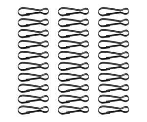 FOMIYES Mosquetón Clip de Plástico 100 Piezas, Gancho Pequeño para Llavero Cierre Rápido para Actividades al Aire Libre y Organización