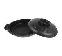 FOMIYES Olla de Cerámica Negra Antiadherente para Cocina, Cazuela Práctica de Barro para Arroz, Uso Prolongado y Multifuncional Hogar