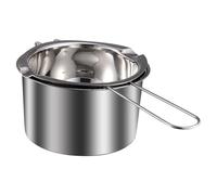 FOMIYES Olla para Baño María Acero Inoxidable 201 400 Ml y Olla Externa 14 Cm para Derretir Cera, Mantequilla y Chocolate, Crisol Multiusos Resistente para Cocina y Repostería