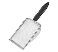 FOMIYES Pala de Malla Fina de Acero Inoxidable para Arena de Reptiles, Limpiador de Residuos y Excrementos, Accesorio Duradero para Caja de Terrarios y Sustrato Filtrante