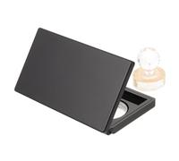 FOMIYES Paleta Vacía de Sombras de Ojos Negra con Espejo, Durable y Fácil de Llevar, Juego de 3 Colores Adecuado para Maquillaje Llevar en Tu Bolso