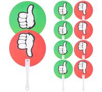 FOMIYES Paletas de Votación Reutilizables para Aula 10 Piezas 24X15 CM Símbolos Sí/No para Interacción Docente en Eventos Educativos y Actividades Escolares