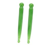 FOMIYES Palo Masajeador de Resina Verde para Puntos Gatillo y Reflexología Facial, 2 Piezas para Liberar Músculos Tensos y Aliviar en Articulaciones y Ojos