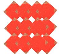 FOMIYES Papel para Caligrafía Fu Rojo de 22x22 Cm, 20 Hojas Estilo Palacio, Papel de Arroz para Decoración y Festivales Chinos de Año