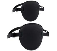 FOMIYES Parche Elástico En El Ojo Para Niños Adultos 2 Piezas Estrabismo Parche En Un Solo Ojo Ambliopía Ajustable Parches En El Ojo Perezoso Parches En El Ojo Pirata Traje De Fiesta